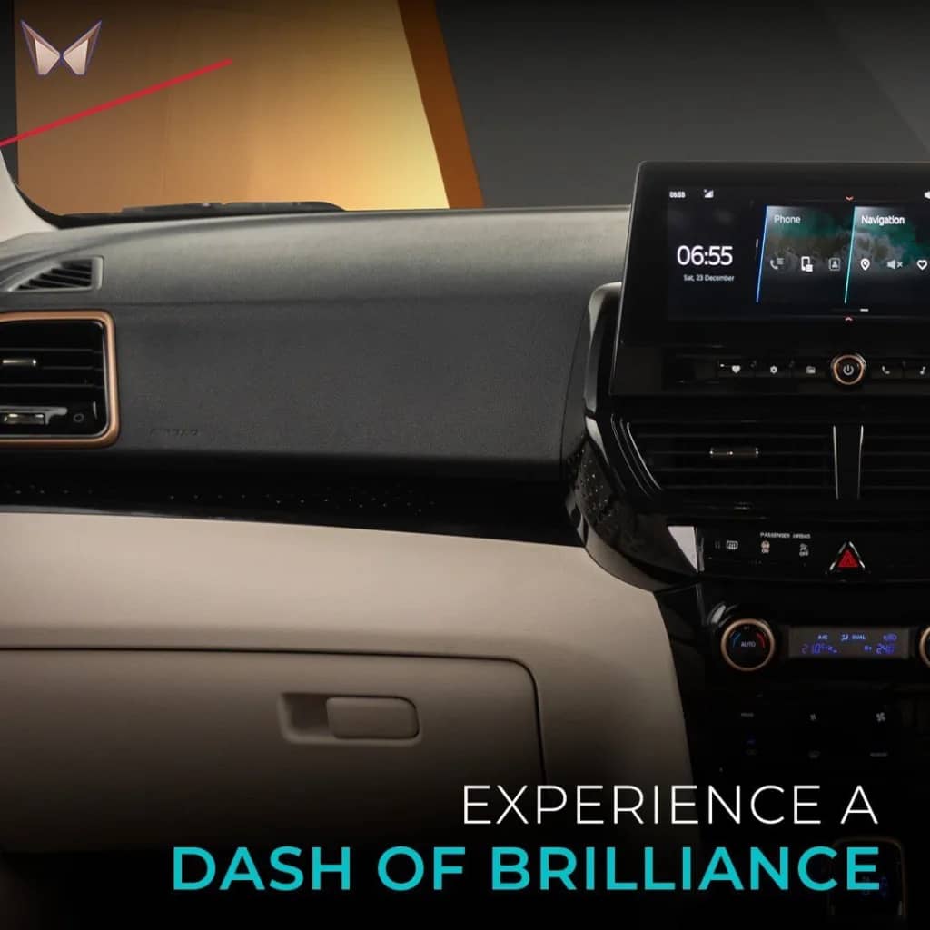 Mahindra XUV400 EV: Find 10.25-inch Infotainment System, 10.25-inch Digital Cluster, and Stylish Dual Tone Dashboard in the XUV400 EL Pro.